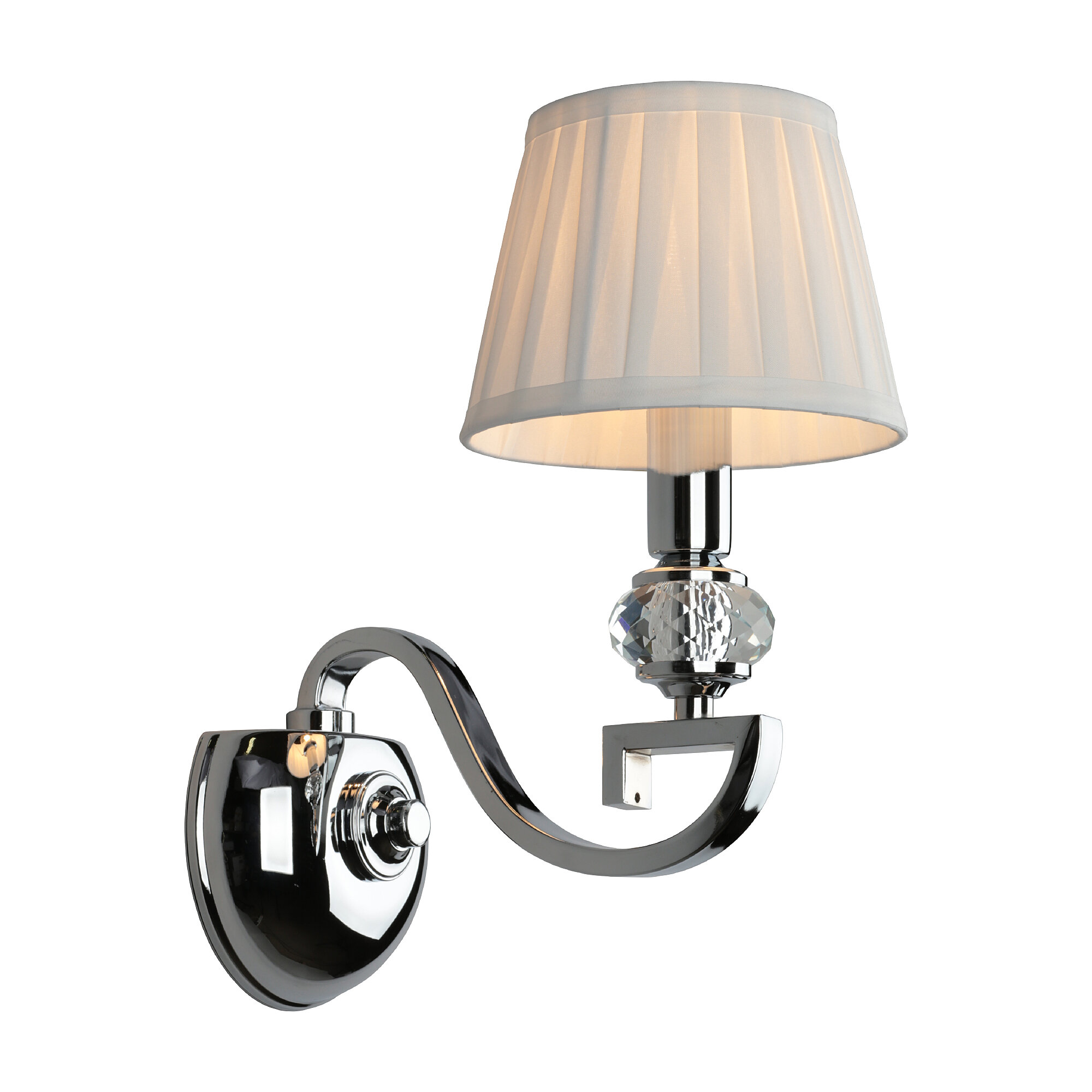 Настенное бра Omnilux Mozzate OML-72401-01, E14, 40Вт, кол-во ламп:1шт., Хром