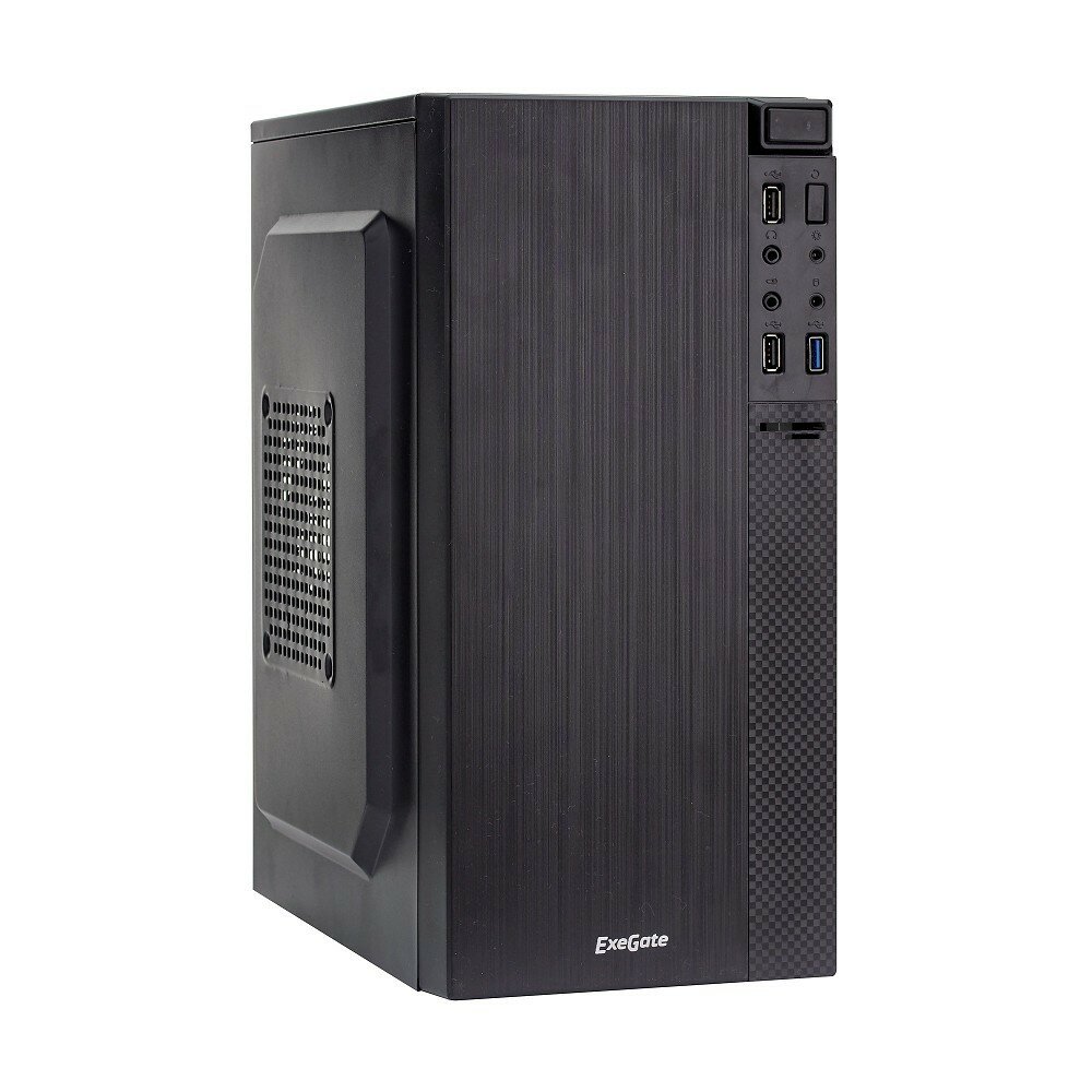 EXEGATE EX277807RUS Корпус Minitower BAA-104U Black, mATX, <без БП>, 2 USB+1 USB3.0, Audio