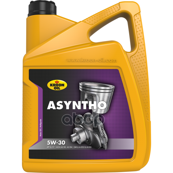 KROON OIL Масло Моторное Kroon Oil Asyntho 5W-30 Синтетика 5 Л.