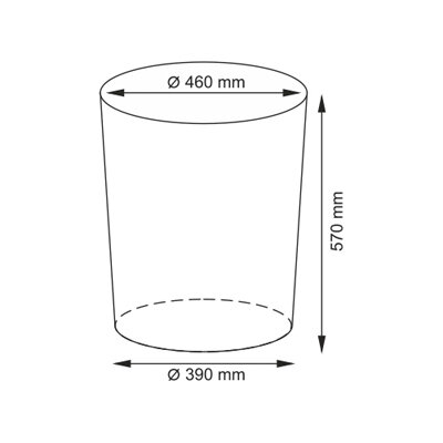 Плетеная корзина для белья с крышкой Wasserkraft WB-350-L 9062240 46 х 46 х 57 см - фотография № 3