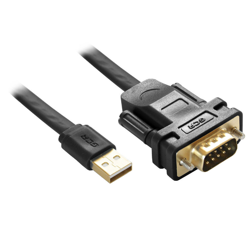 Аксессуар GCR PRO USB 2.0 AM / DB9 RS-232 1.5m Black GCR-UOC5M-BCG-1.5m