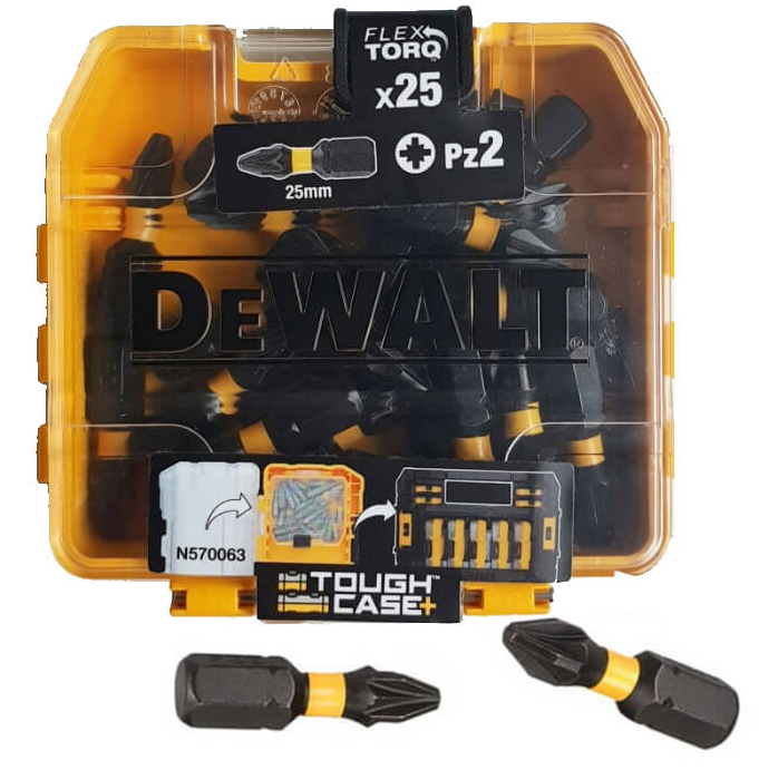 Набор бит DEWALT EXTREME DT70556T FlexTorq PZ2 25 мм 25 шт. в кейсе