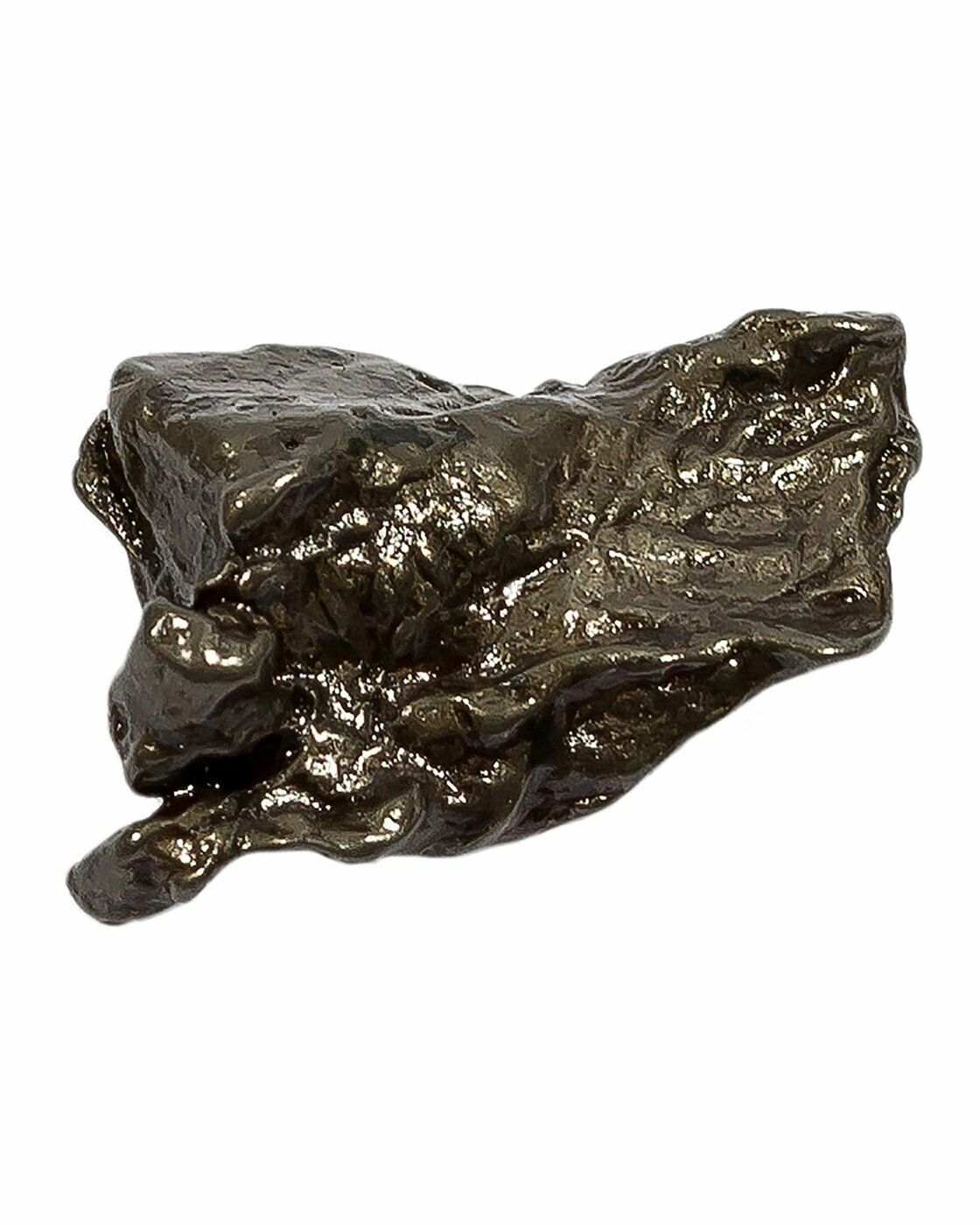 Метеорит железный Сихоте-Алинский размер 15х11х3 мм вес 275 грамм в коллекцию