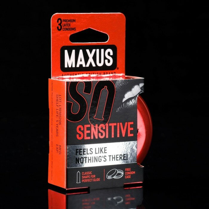 Презервативы ультратонкие MAXUS Sensitive №3 ж/к./В упаковке шт: 1