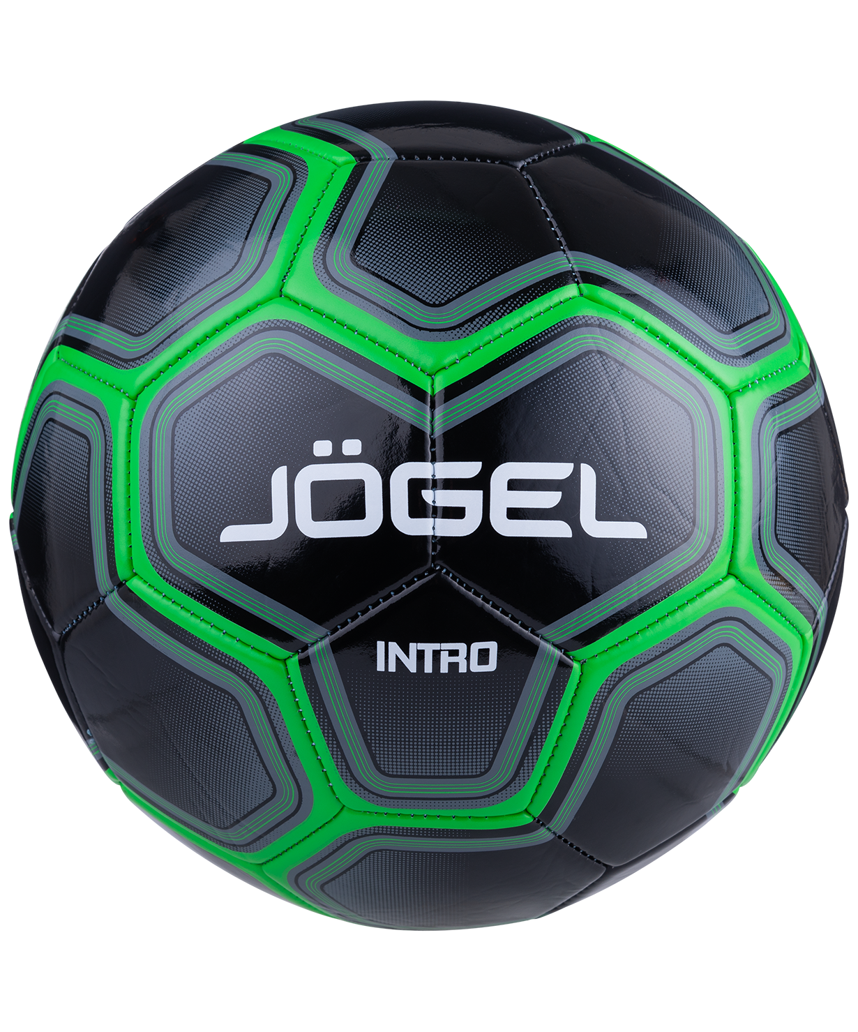 Мяч футбольный Jögel Intro №5, черный (5)