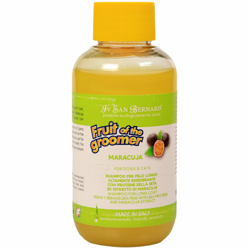 фото ISB Fruit of the Groomer Maracuja шампунь для длинной шерсти с протеинами - 100 мл