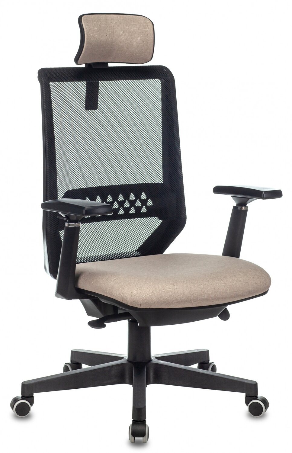 Кресло руководителя Бюрократ EXPERT черный TW-01 сетка (EXPERT BEIGE)