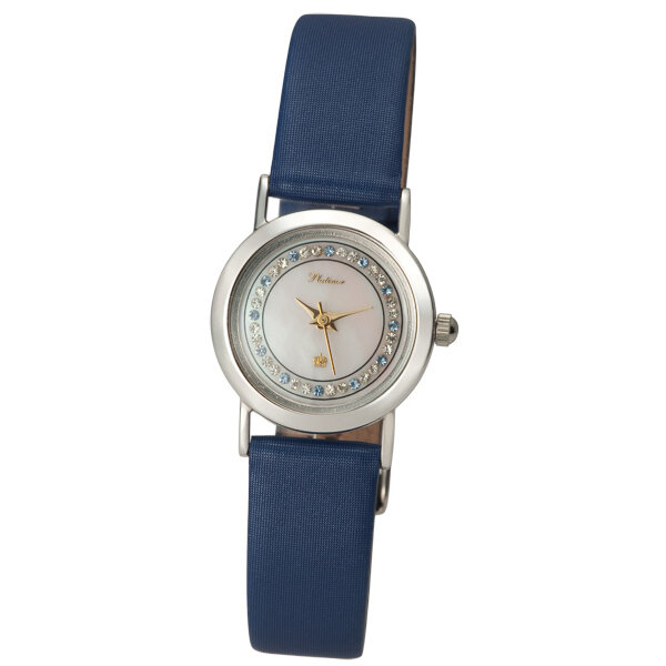 Часы наручные кварцевые женские "Ритм" серебро 925* 98100.326