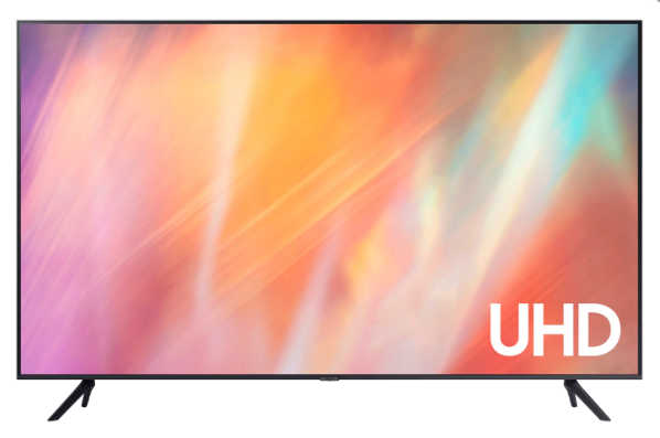 65" Телевизор Samsung UE65AU7170U 2021 LED, HDR RU, серый титан