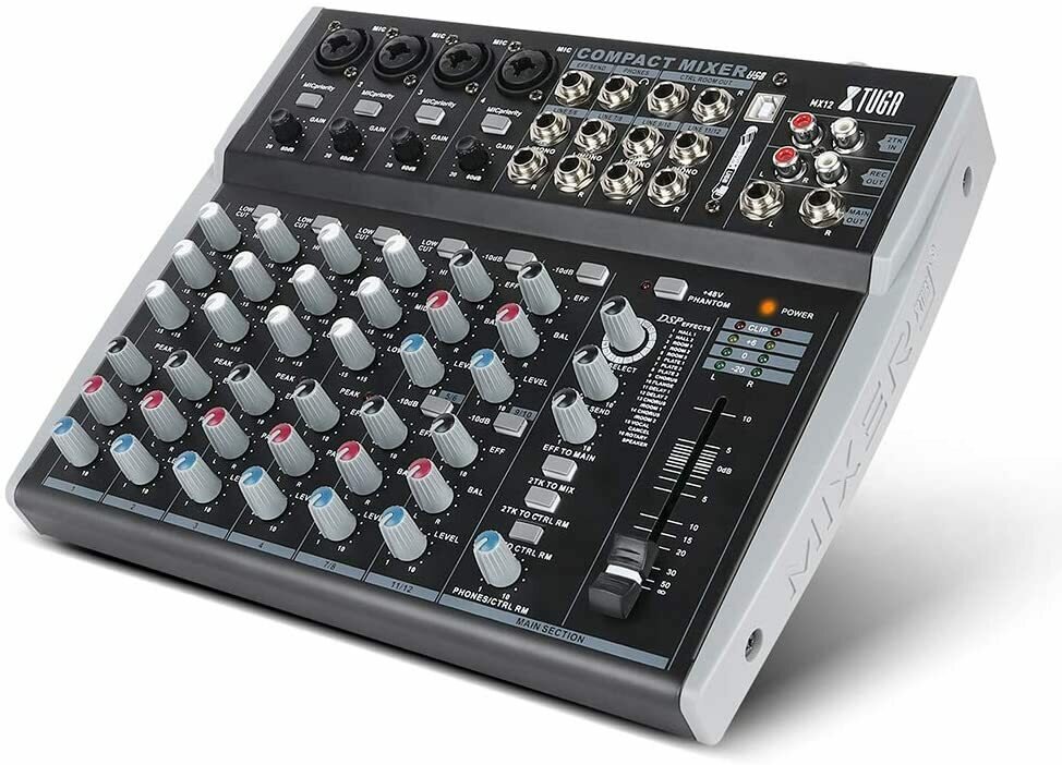 Professional Audio Mixer XTUGA MX12 12