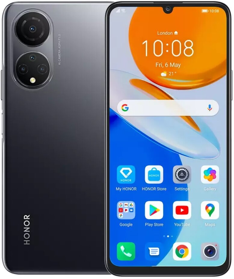 Смартфон Honor X7 4/128GB Global Черный