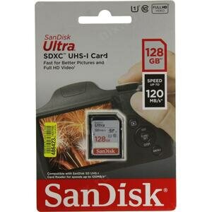 SD карта Sandisk Ultra SDSDUN4-128G-GN6IN