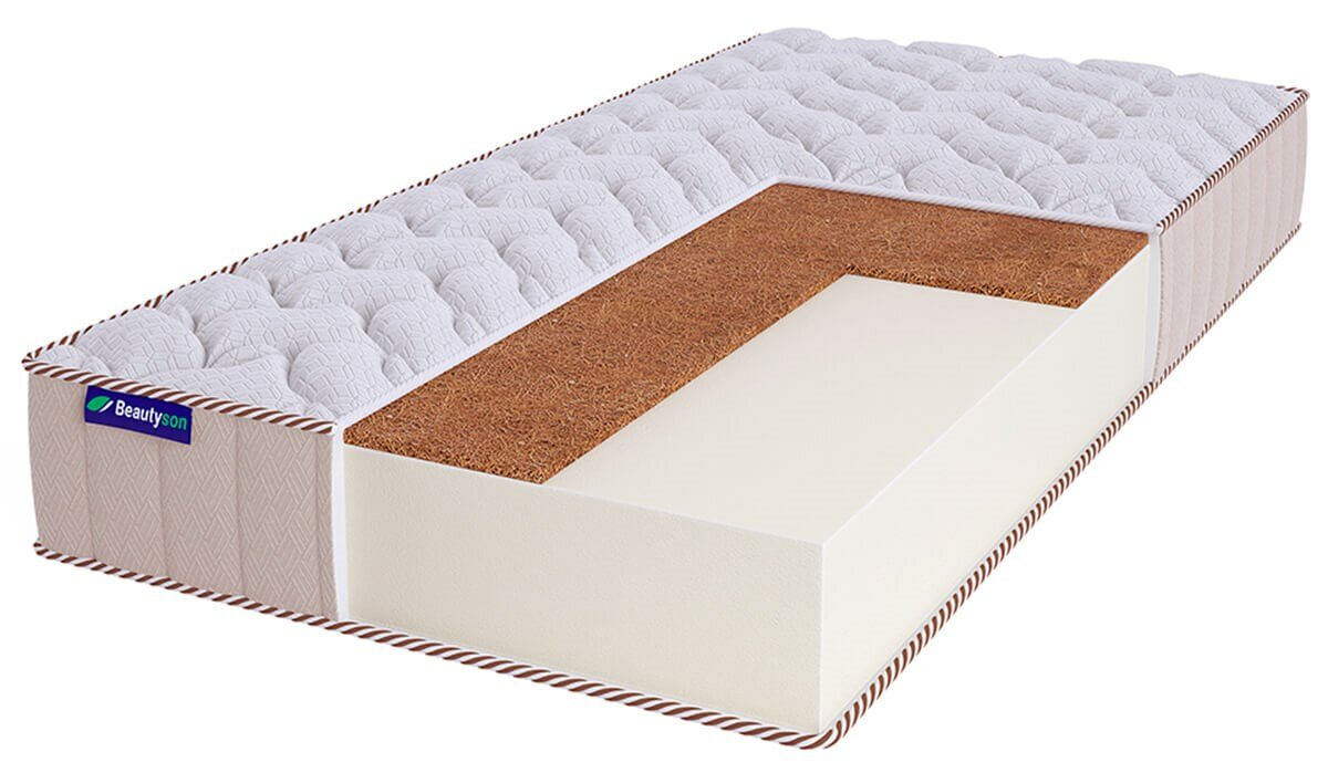 Свернутый беспружинный матрас Beautyson Roll Foam 14 CocosLUX 135х190