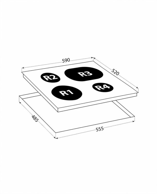 Варочная поверхность Lex EVH 642 черный