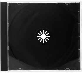 Коробка на 1 CD jewel стандартная чёрный трей, TW