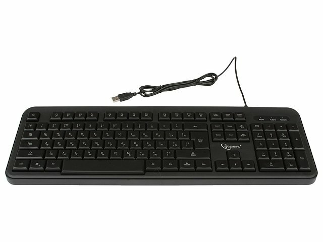 Клавиатура Gembird Клавиатура Gembird KB-200L, подсветка, черный (USB) (ret)
