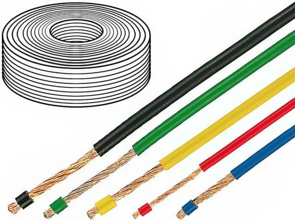 фото Провод HELUKABEL LIFY-1.00MM2-SW, Провод, LifY, многопров, Cu, 1x1мм2, ПВХ, черный, 300/500В,, кратно 1м