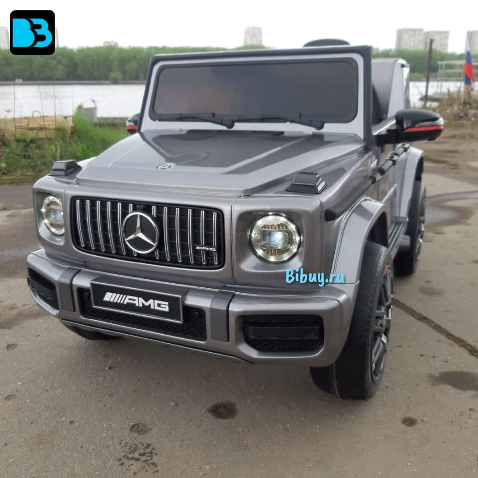 Детский электромобиль Mercedes Benz G 63 Big BBH-0003 (Серебряный, краска)