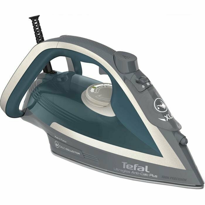 Tefal Утюг Tefal FV6842E0, 2800 Вт, металлокерамическая подошва, 50 г/мин, 270 мл, зелёный