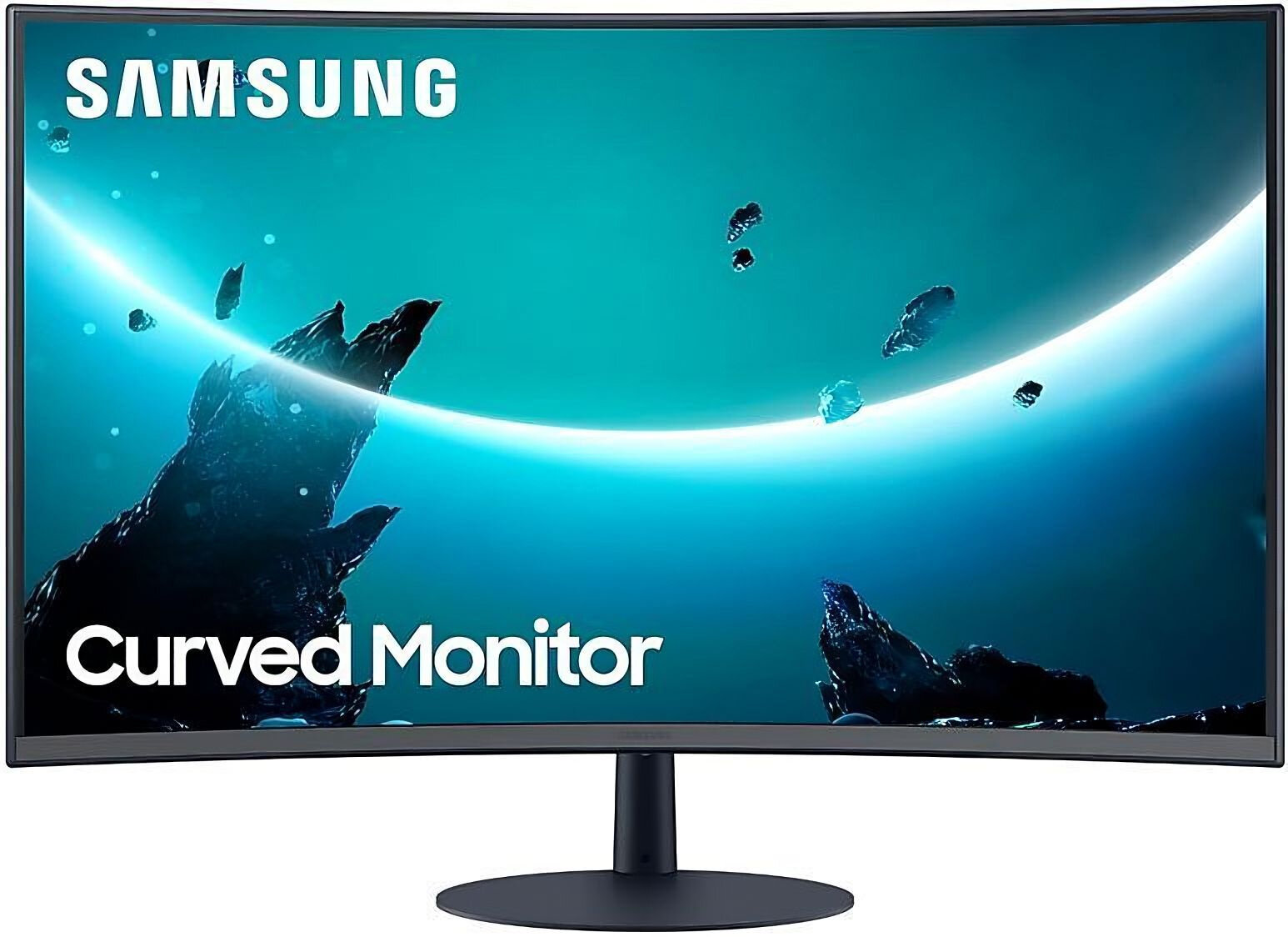 SAMSUNG Монитор Samsung 31.5" C32T550FDR темно-серый VA LED 4ms 16:9 HDMI M/M матовая 3000:1 250cd 178гр/178гр 1920x1080 D-Sub DisplayPort FHD 6.4кг LC32T550FDRXEN