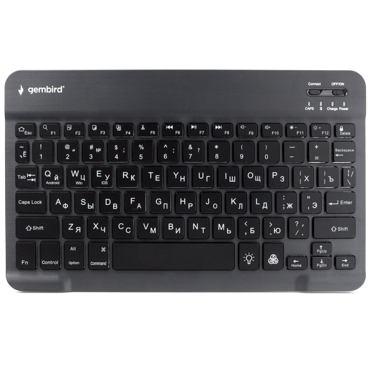 Клавиатура беспроводная Gembird KBW-4N 78 кл. Bluetooth ножн.тип клавиш ультратонкая