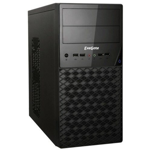 EXEGATE EX278429RUS Корпус Minitower QA-413U Black, mATX, , 3 USB+1 USB3.0, Audio