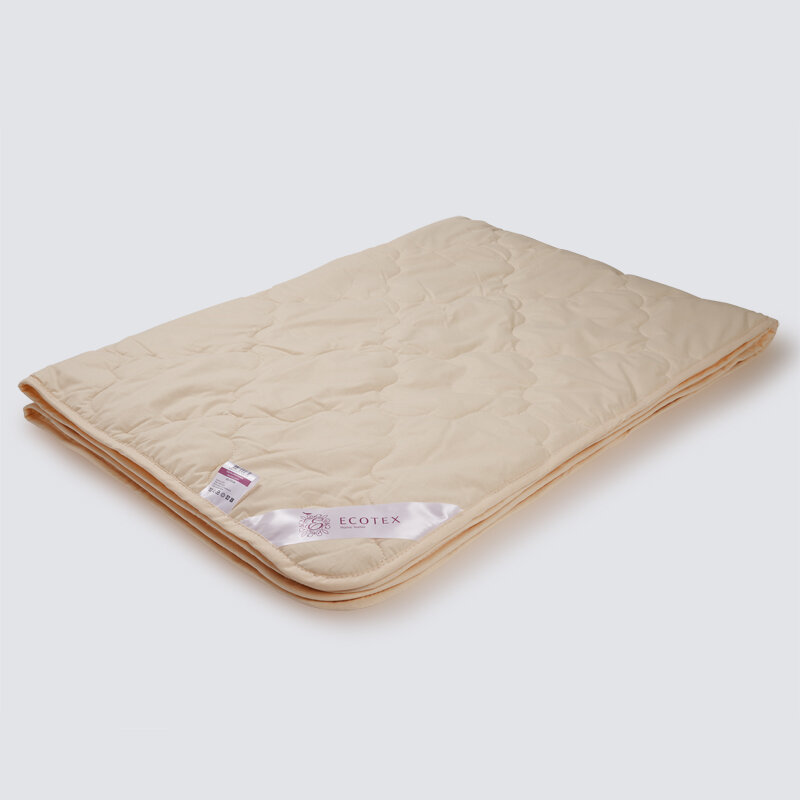 Одеяло ECOTEX Золотое руно легкое, 200 х 220 см, бежевый