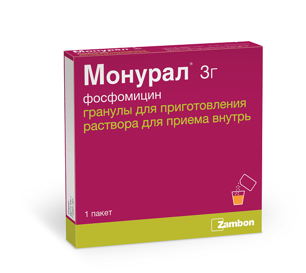 Монурал гранулы для приг раствора для внутр. прим. 3г