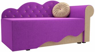 Детский диван Тедди-1 фиолетовый\бежевый
