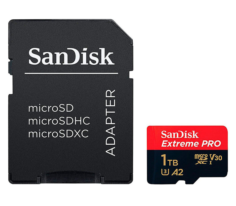   SanDisk MicroSDXC 1TB Extreme Pro 170MB/s UHS-I A2 V30 + SD-
