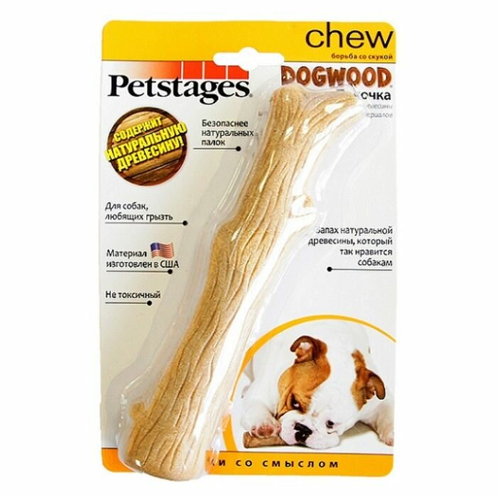 Игрушка Petstages Dogwood для собак, палочка деревянная, средняя (3 шт) - фотография № 1