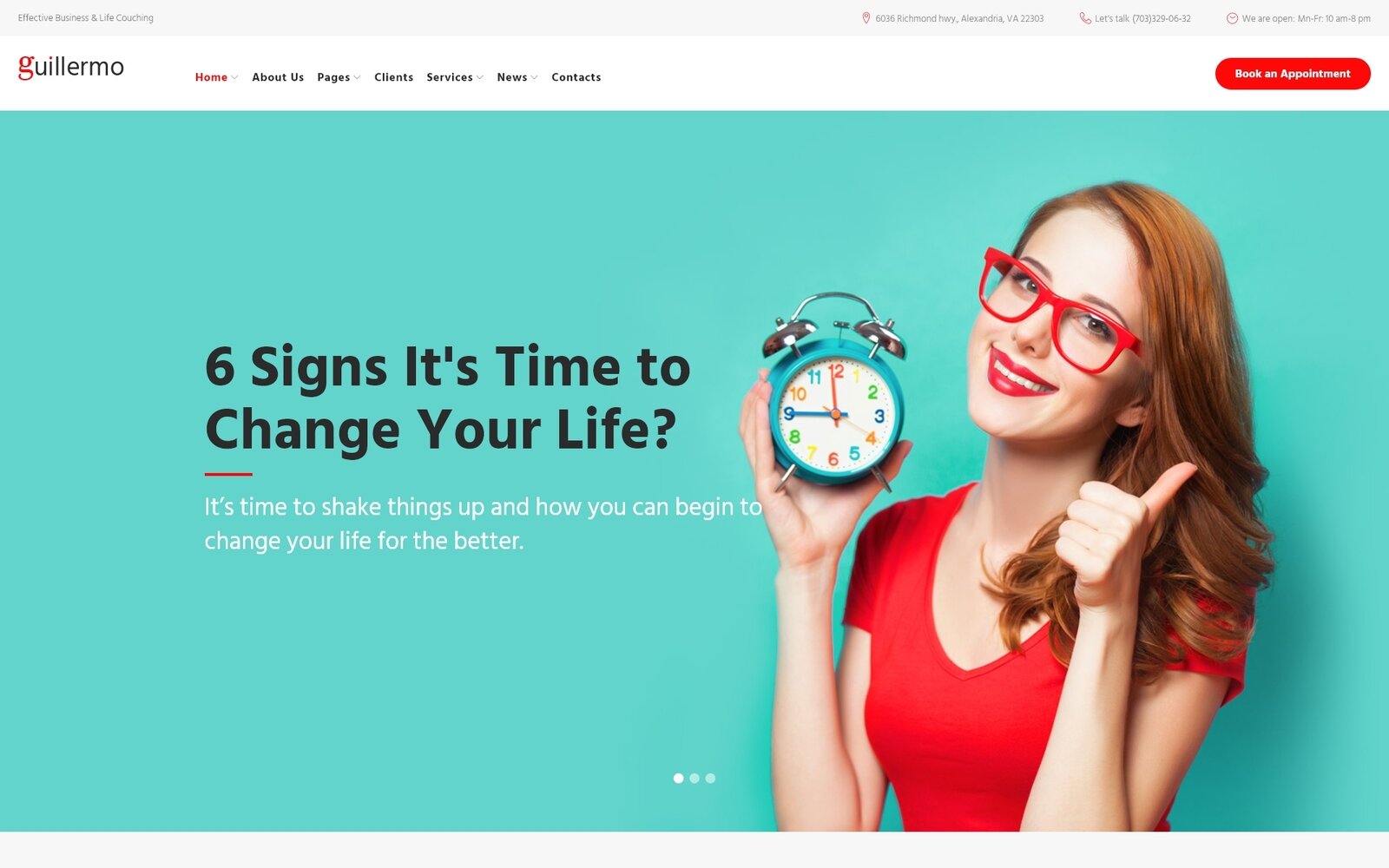 Шаблон Wordpress Guillermo - Life & Business Coaching Theme WordPress