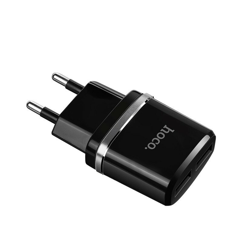 HOCO HC-63094 C12 Сетевое ЗУ 2 USB Выход: 12W Black