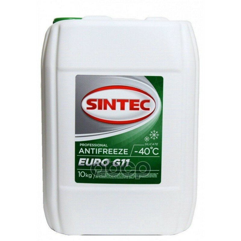 Sintec Антифриз Зеленый Sintec Euro G11 10 Кг SINTEC арт. 800520