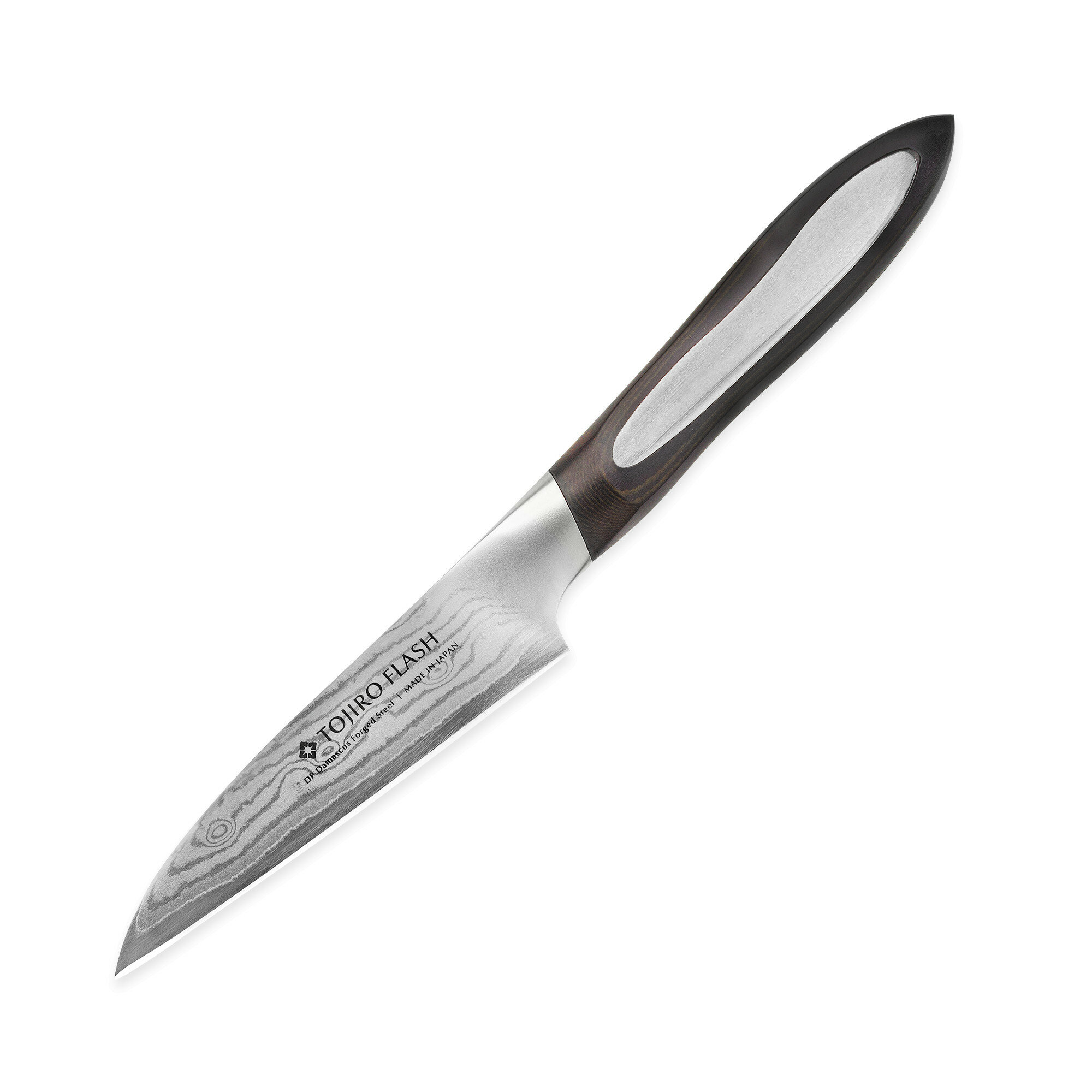 Нож универсальный Tojiro Flash, 90 мм, сталь VG10, 37 слоев, рукоять микарта - фото №1