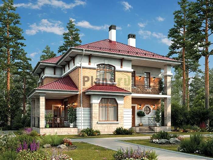 Проект дома Plans-44-31 (183 кв.м, кирпич) - фотография № 1