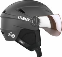 Шлем для горных лыж и сноуборда Bliz Jet, с визором, детский, 55806-10, черный, размер 48-52