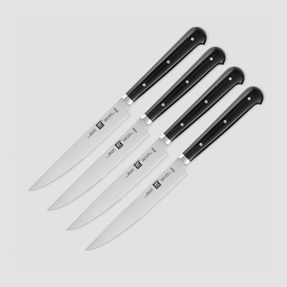 ZWILLING J.A. HENCKELS Набор из 4-х столовых ножей для стейка, рукоять пластик 39029-004 Steak Knives