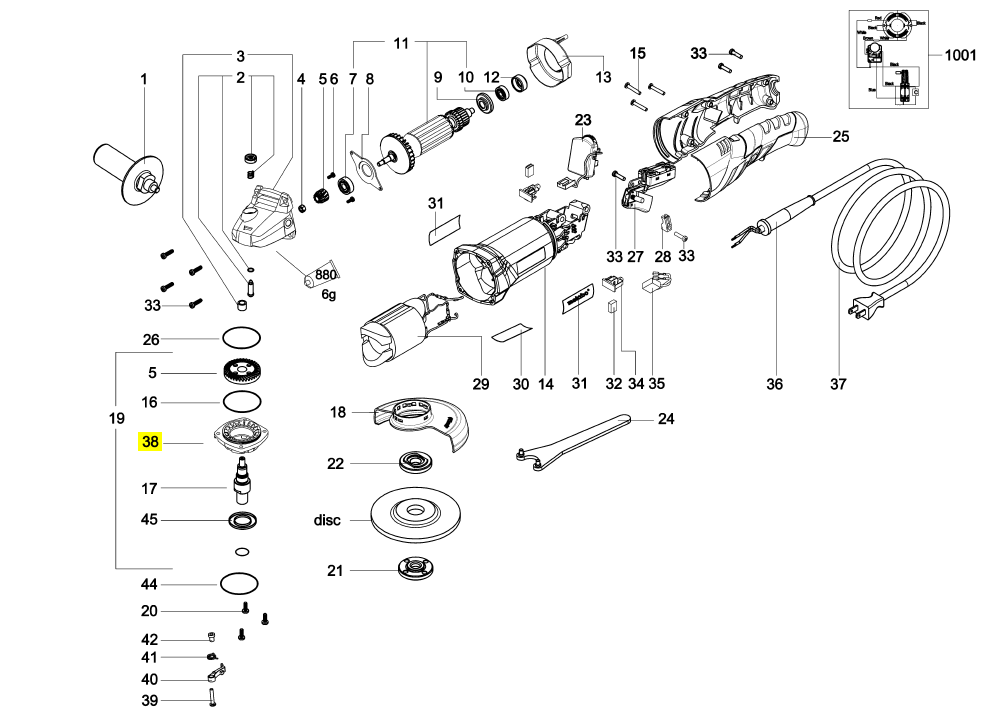 Фланец WP 1200-125 RT/WE 1500-125 RT METABO 343442930