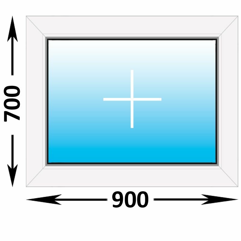 Пластиковое окно Veka WHS глухое 900x700 (ширина Х высота) (900Х700)