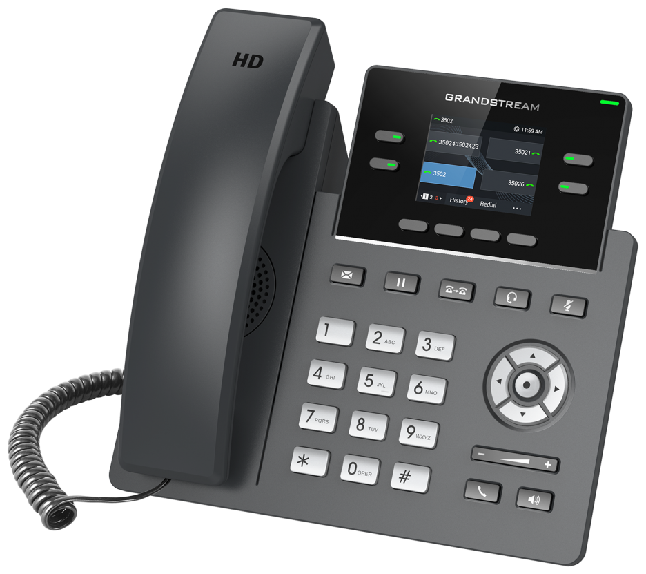 ABC VoIP-телефон Grandstream GRP-2612W, с БП (LAN)