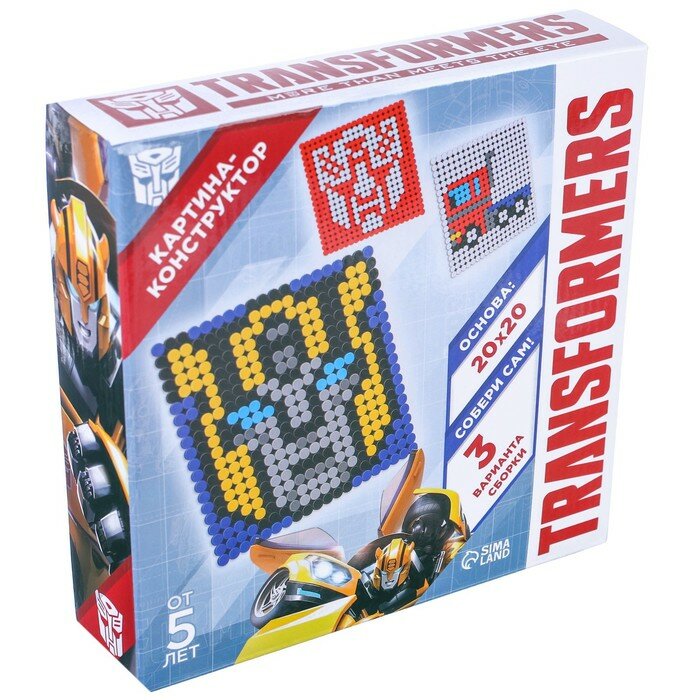 фото Конструктор-картина Transformers, 3 варианта сборки