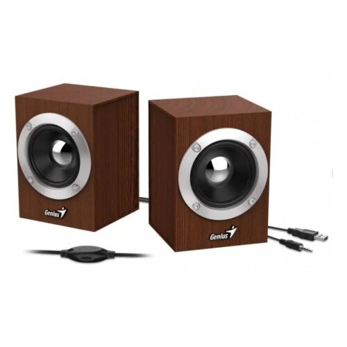  2.0 Genius SP-HF280, 2 x 3W Wood USB (31730028400)