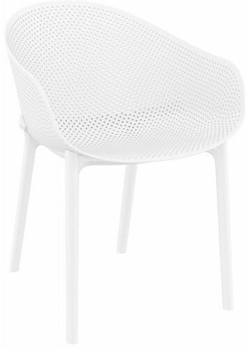 Кресло пластиковое ReeHouse Sky Белый - фотография № 1