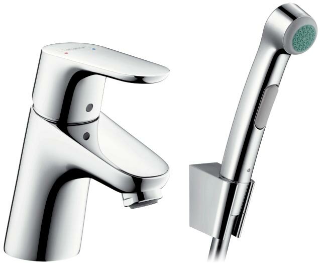 Hansgrohe Смеситель для раковины Hansgrohe Focus 31926000 с гигиеническим душем