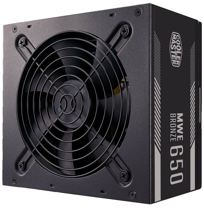 Cooler Master Блок питания 650Вт Cooler Master MWE Bronze V2 MPE-6501-ACAAB-EU ATX12V V2.52 (20/24+4/8+6/8pin, вентилятор d120мм) + кабель питания (ret)