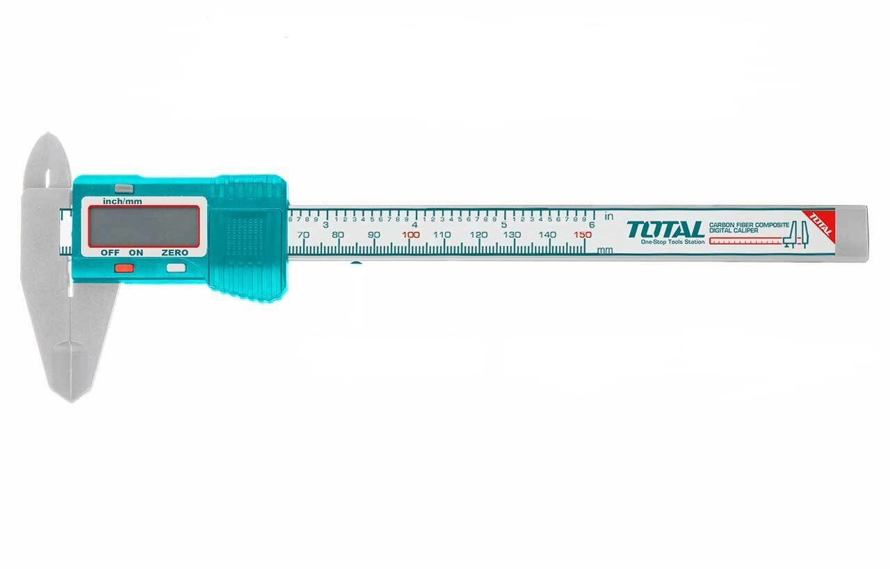 Штангенциркуль электронный 0-150 mm / 0-6 пластиковый TOTAL