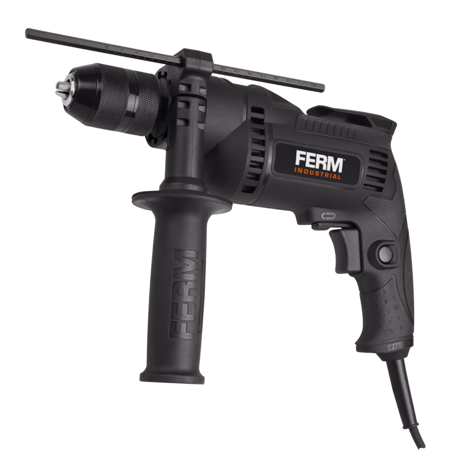 Ударная дрель Ferm PDM1049P_K, 710 Вт черный