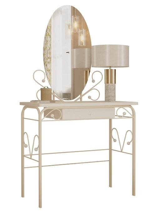 фото Стол дамский МК-8 с ящиком, ММД303, Белый