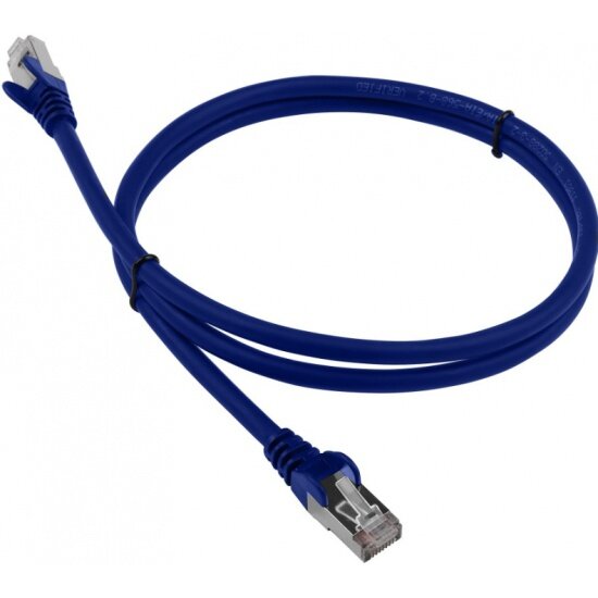 Патч-корд LANMASTER FTP LAN-PC45/S6A-2.0-BL кат.6А 2м синий LSZH